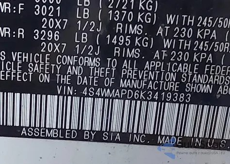 2019 Subaru Ascent Limited из США, поврежденный, VIN 4S4WMAPD6K3419383